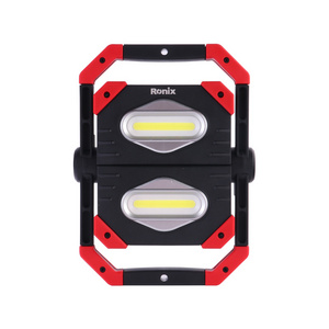 Ronix RH-4277 2000 Lumen Super Bright USB Rechargeable Cob Led Portable Foldable Adjustable Flood Work Light with magnetic base