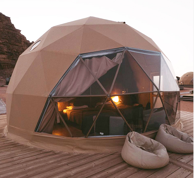 Outdoor Hotel Dome Tents Prefab Waterproof Glamping Geodesic Dome Tent Dome House Luxury Tent For Resort