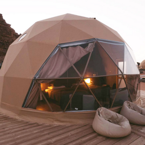 Outdoor Hotel Dome Tents Prefab Waterproof Glamping Geodesic Dome Tent Dome House Luxury Tent For Resort