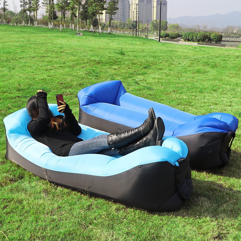 High Quality Camping Air sofa Inflatable Couch Lounger Air Sofa Portable Beach Sleeping Lazy Bag Sofa