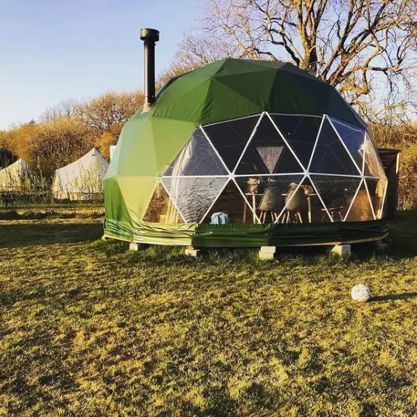 Outdoor Hotel Dome Tents Prefab Waterproof Glamping Geodesic Dome Tent Dome House Luxury Tent For Resort