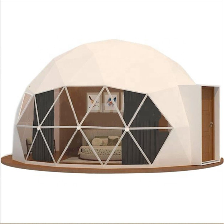 I Transparent outdoor camping igloo geodesic dome tents 4m 5m 6m 7m 8m glamping geo dome house