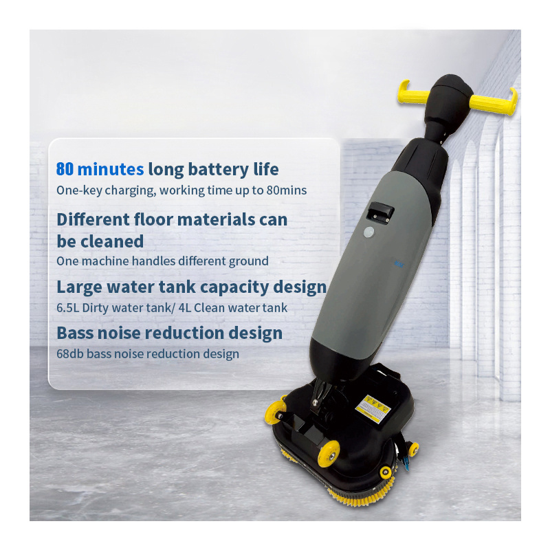 Ceramic Tile Scrubber Machine Marble Walk Behind Small Floor Scrubber