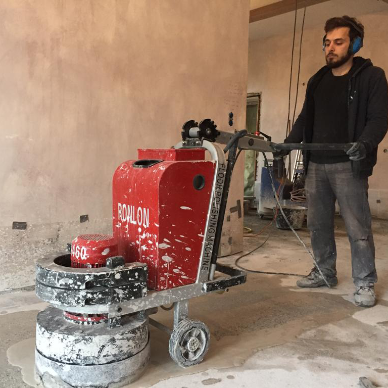 RONLON R460 460MM concrete grinder 220V 3 heads planetary concrete epoxy terrazzo stone curing floor grinding polishing machine