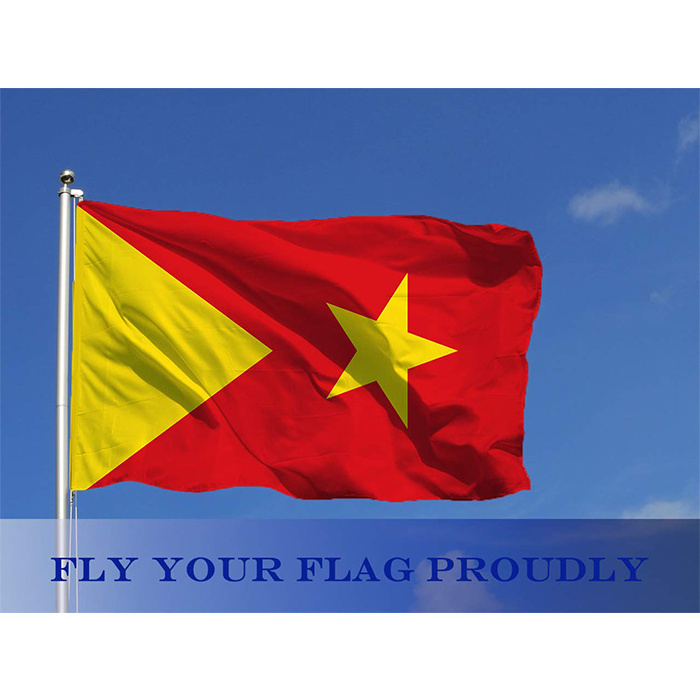 Indoor Outdoor Printed Advertising Sports Custom Logo Red Yellow Commerce Flag large 3x5  Flag