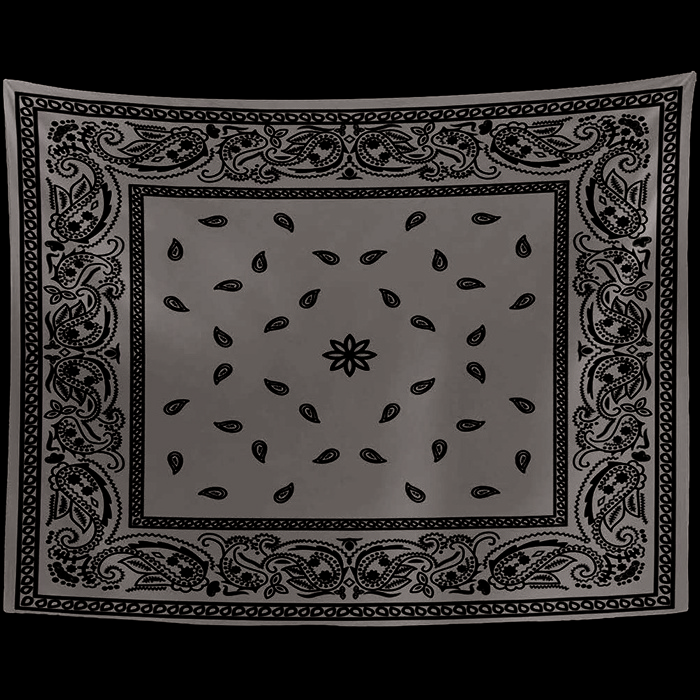 Promotion Wholesales Vivid Color Sublimation Printing Mandala Paisley Ceiling Rustic Bandanna Tapestry Women Bohemian Wall Decor