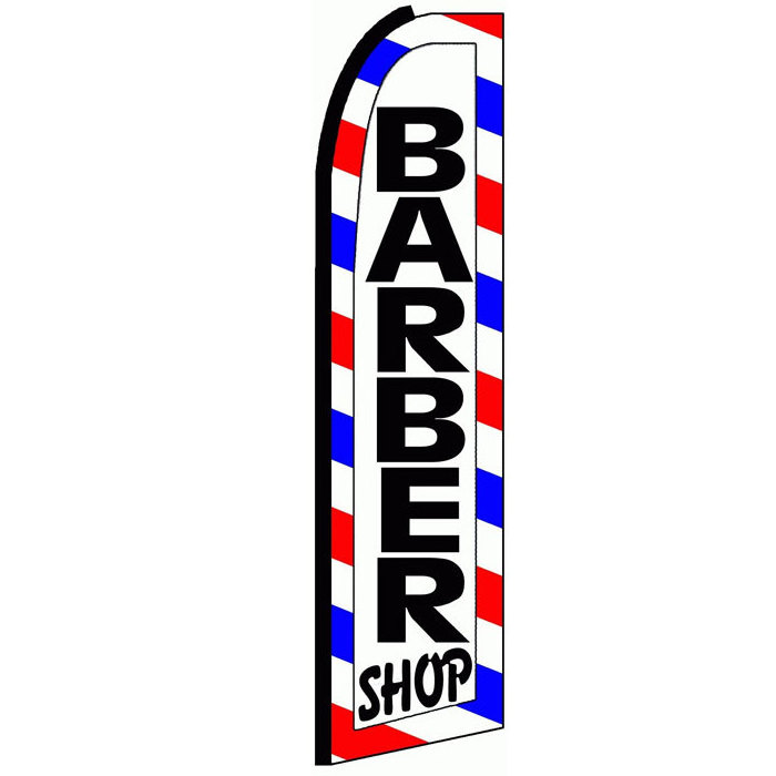 2023 New Product Popular Polyester Roadside Garden AD Personalized Advertising Outdoor Custom Barber Feather Flag Banner Stand