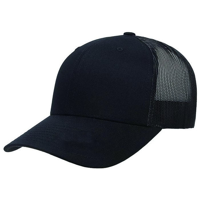 2024 New Product Black Color Cheap Price Promotional Wholesales China factory Trucker Hat For Outdoor Summer Sunshade Men Women