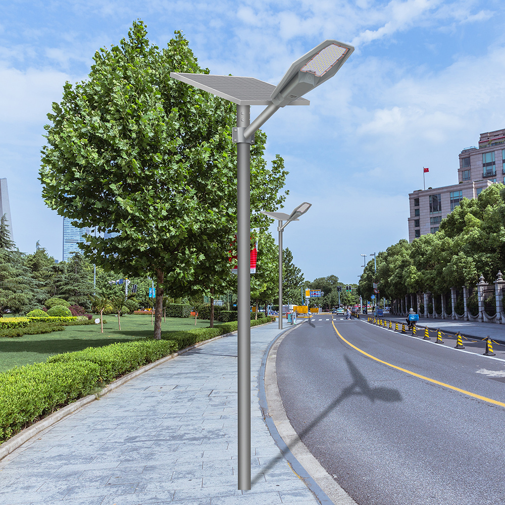 Remote Control Outdoor Ip67 Waterproof 100w 200w 300w 400w Die-Cast Aluminum Smart Led Split Solar Street Light