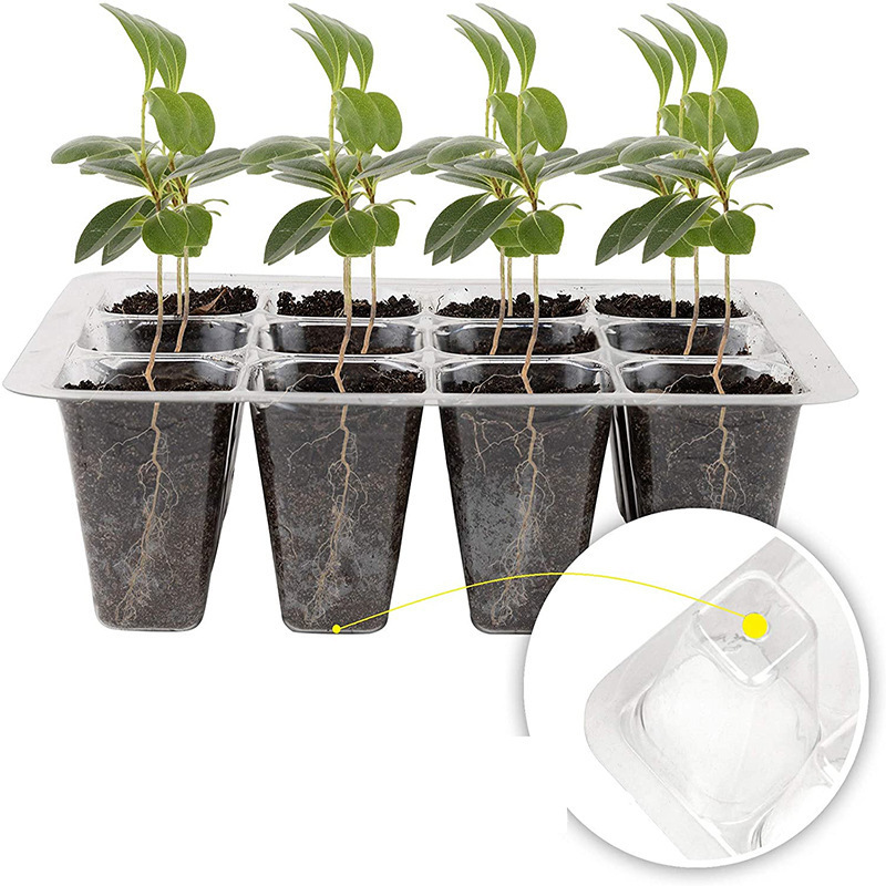 Factory Wholesale Pvc Material Plant Seedling Growing Tray For Vegetable Seeds Propagation