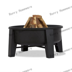 Camping grill stove Outdoor bonfire party firewood pit Collapsible portable charcoal stove for heating round brazier