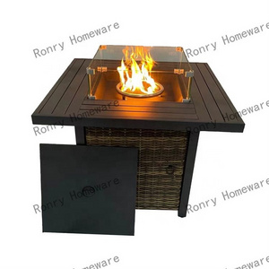 home garden decor rectangular fireplaces heavy duty  outdoor patio gas fire table handcrafted  heating table fire pits