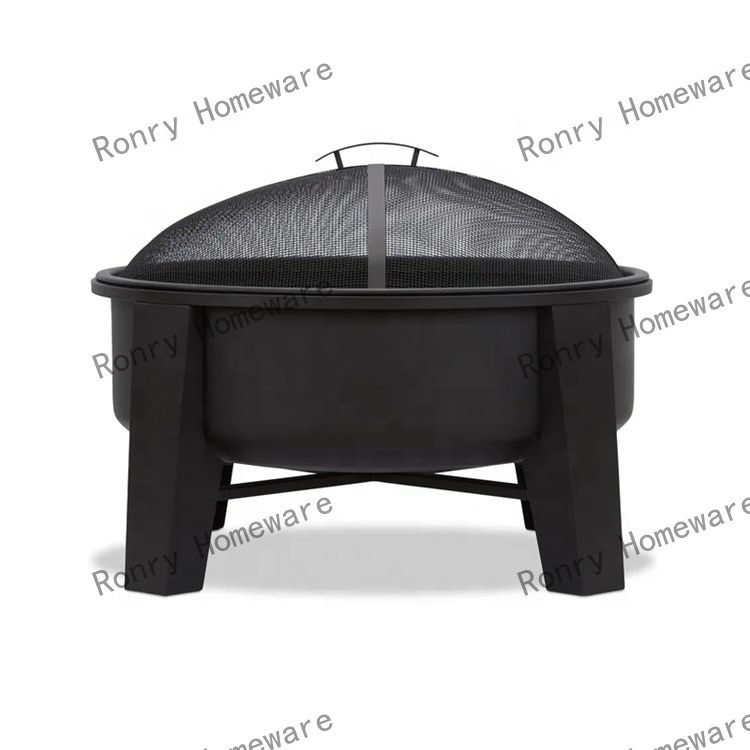 Camping grill stove Outdoor bonfire party firewood pit Collapsible portable charcoal stove for heating round brazier