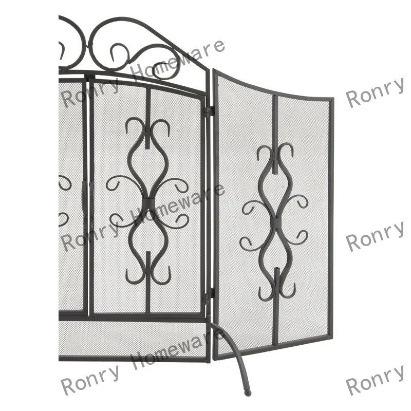 Home Firepit Sets & Accessories Double Panel Fireplace Screen Backyard Stainless Steel Manufacture China Outdoor High Quality