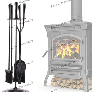 Factory Firewood Set Iron Wood Fireplace Cleaning Tools Outdoor Metal Fireplace Accessories