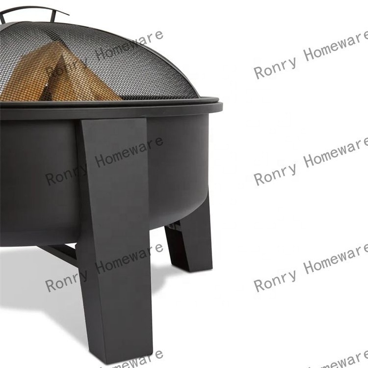 Camping grill stove Outdoor bonfire party firewood pit Collapsible portable charcoal stove for heating round brazier