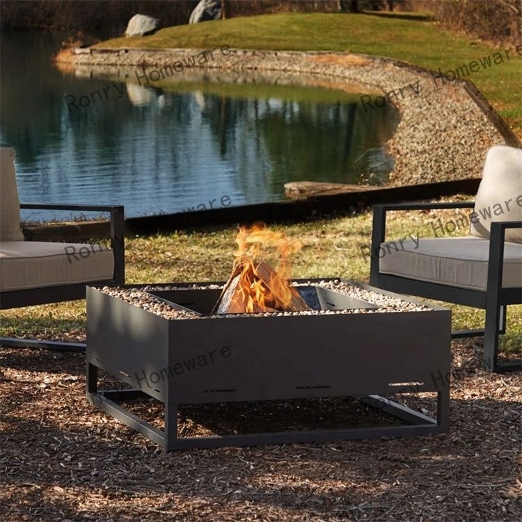 hot sale metal fire pits corten steel fire place multifunction outdoor camping wood burning fire pit with bbq