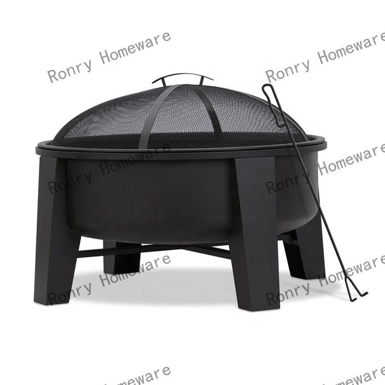 Camping grill stove Outdoor bonfire party firewood pit Collapsible portable charcoal stove for heating round brazier