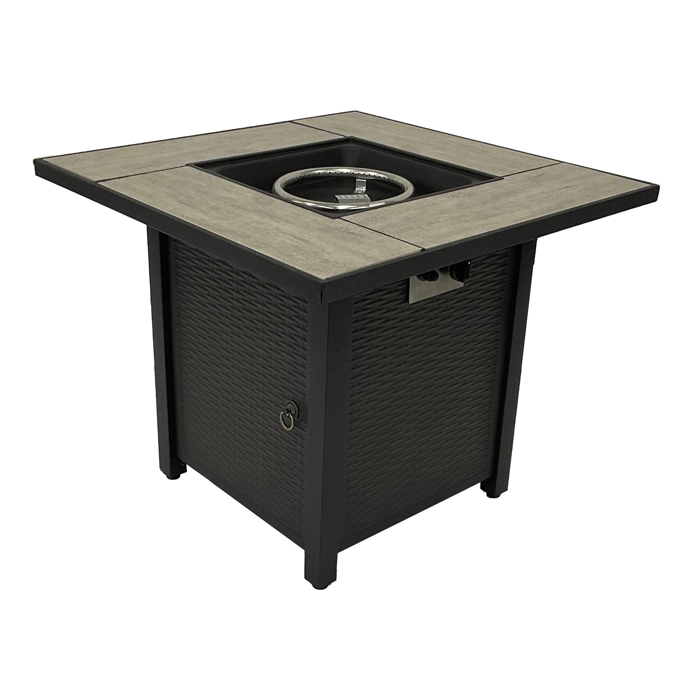 Garden Fire Pit Table Modern Metal Fireplace For Outside Backyard Garden Square Fire Pit Table