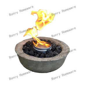 Ronry Factory Rubbing Alcohol Fire Pit Outdoor Patio Heater Bowl Home Tabletop Fireplace Fire Pit Bowl