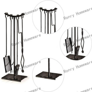 Indoor Fire Pits Accessories Tongs Outdoor Firewood Tools Tongs Set Fireplace Tools & Accessories 5 Piece Metal Iron Clear