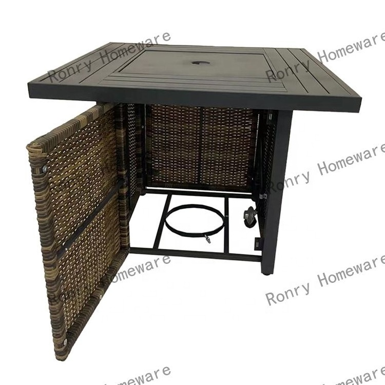 home garden decor rectangular fireplaces heavy duty  outdoor patio gas fire table handcrafted  heating table fire pits