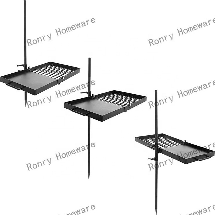 tabletop bbq grill welded iron grill for campfire grate whole pig lamb goat charcoal rotisserie grill  folding