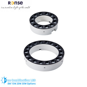 RONSE Factory Custom New Scene Display Free Combination Led Ceiling Down Light 7W 8W 15W 20W 30W Spot Light Led 5 6 7 8 Inch