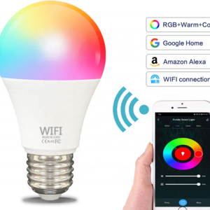 Alexa and Google Home Amazon Hot Sale OEM led bulbs wholesale wifi light bulb 9W 10W WiFi Smart LED Bulb lights