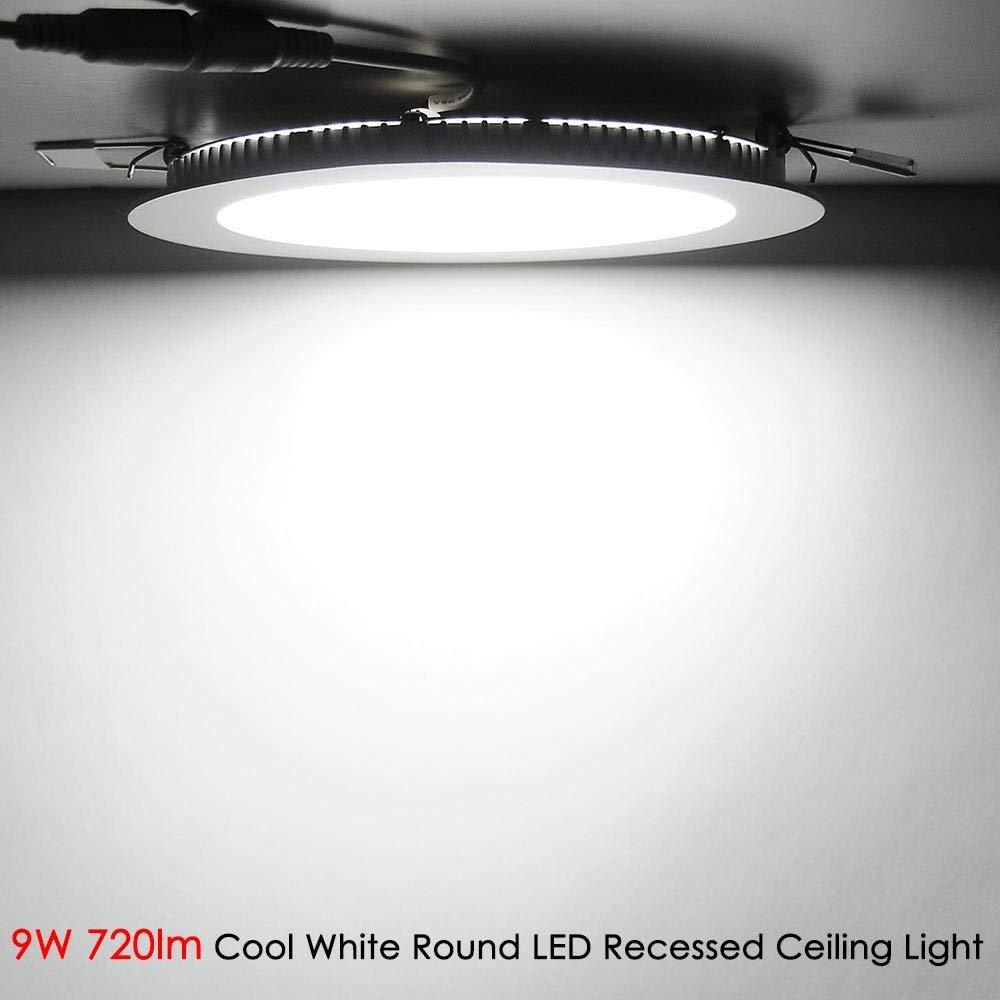 DC 12v 24v 4W 18W Led Recessed Slim Ceiling Round LED Panel Light