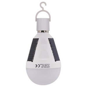 Portable Lanterns Emergency Lights 7 Watts Solar LED Camping Light Rechargeable Bulb for Outdoor