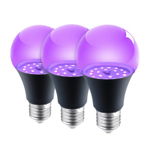 Smart LED Fluorescent Bulb A19 UVA 385-400nm12W Body Art Paint UV purple Blacklight Bulb For Halloween Glow Party