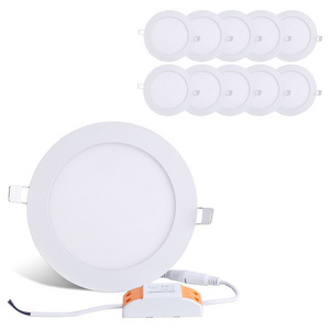 led Ceiling Recessed Round Ultra Silm 3w 4w 6w 9w 12w 15w 18w 24w Led Panel Light With Isolated Driver