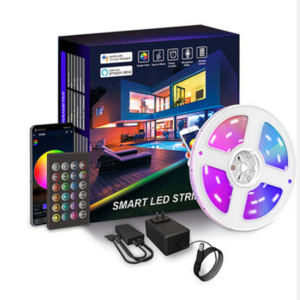 New Model Alexa Google Tuya 5050 12V Flexible RGB TV Backlight kit Smart WIFI led Strip Light