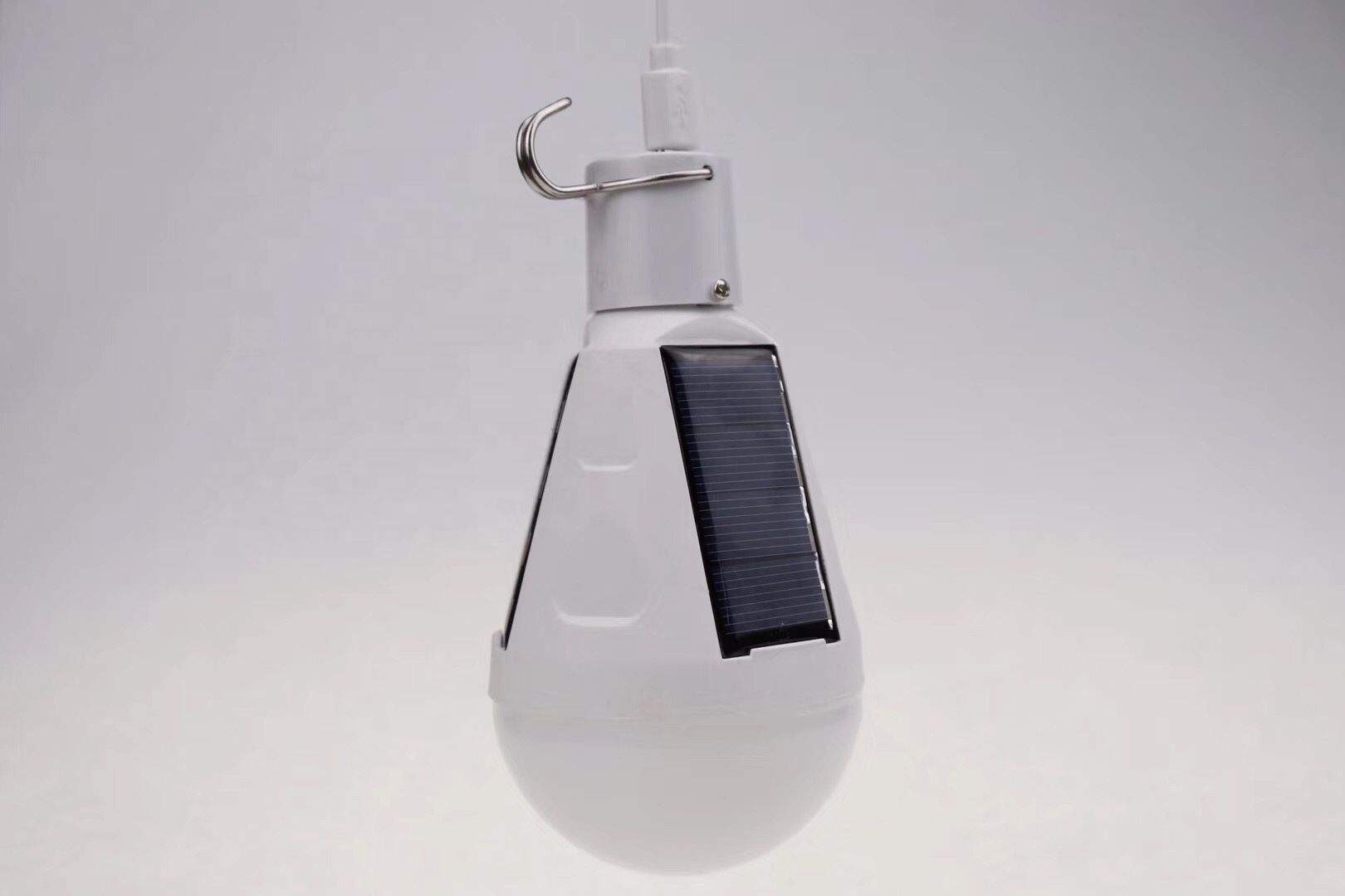 7W 12W intelligent led emergency USB rechargeable solar light bulb