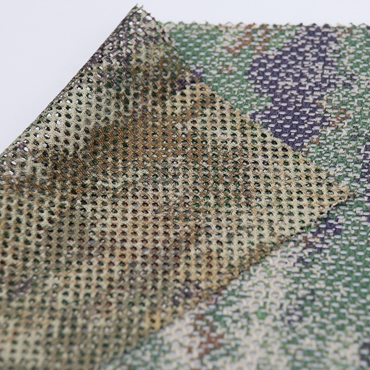 mesh 230gsm Camo tactical camouflage mesh printed both side printed camouflage mesh fabric