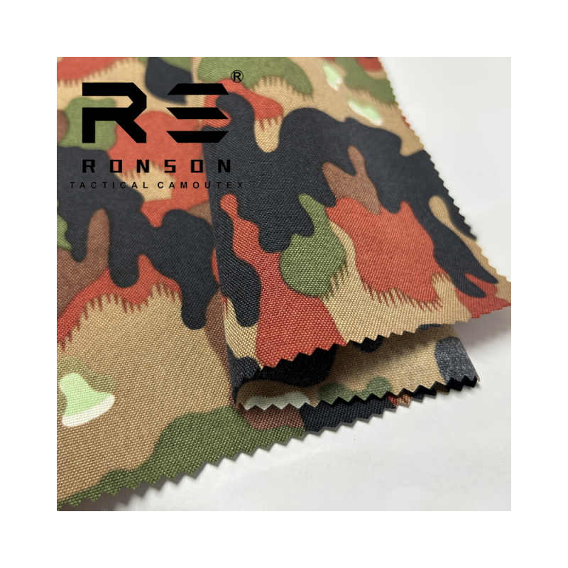 500D nylon Swiss M70 Bloody Camouflage PU coated nylon cordura 500 nylon fabric waterproof