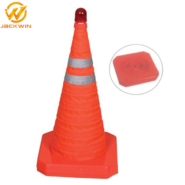 Orange Retractable Safety Traffic Cone Collapsible Traffic Road Safety Cone