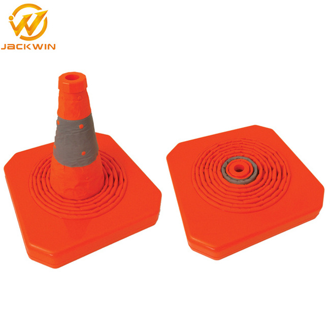 Orange Retractable Safety Traffic Cone Collapsible Traffic Road Safety Cone