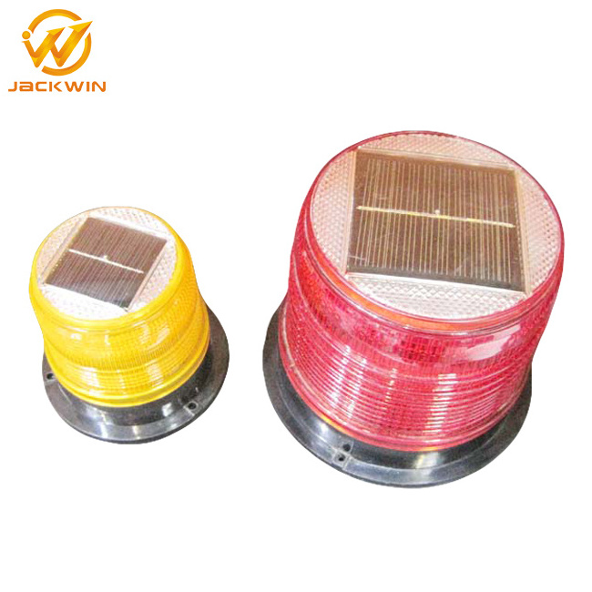 8 LED Red/Yellow Warning Light Road Safety Flash LED Magnetic Base Solar Warning Light