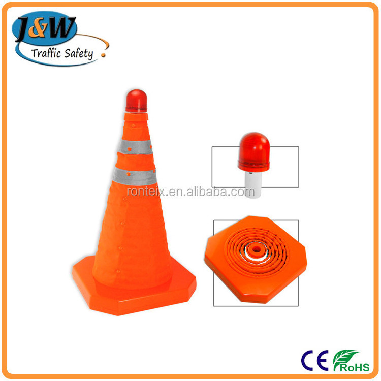 Orange Retractable Safety Traffic Cone Collapsible Traffic Road Safety Cone