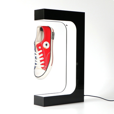 Magnetic Levitation Floating Shoe Display Stand 360 Rotating Sneaker Shelf Rack Holder with Led Light