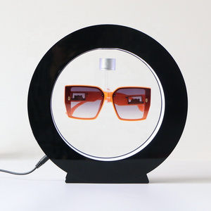 Glasses Magnetic Levitating Floating Rotating Display Racks Levitating Glasses Sunglasses Stand Eyewear Display with Led Light