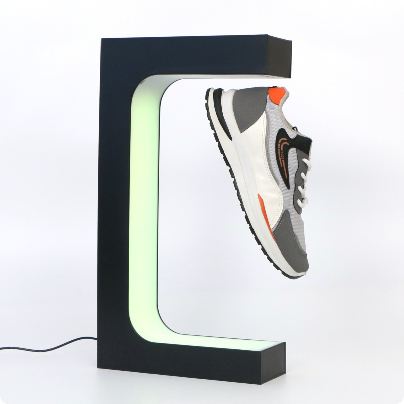 New Version Magnetic Floating Shoes Display Rack Retail Rotating Stand Shelves for Shoes Collectors Shoe Store Shop Show