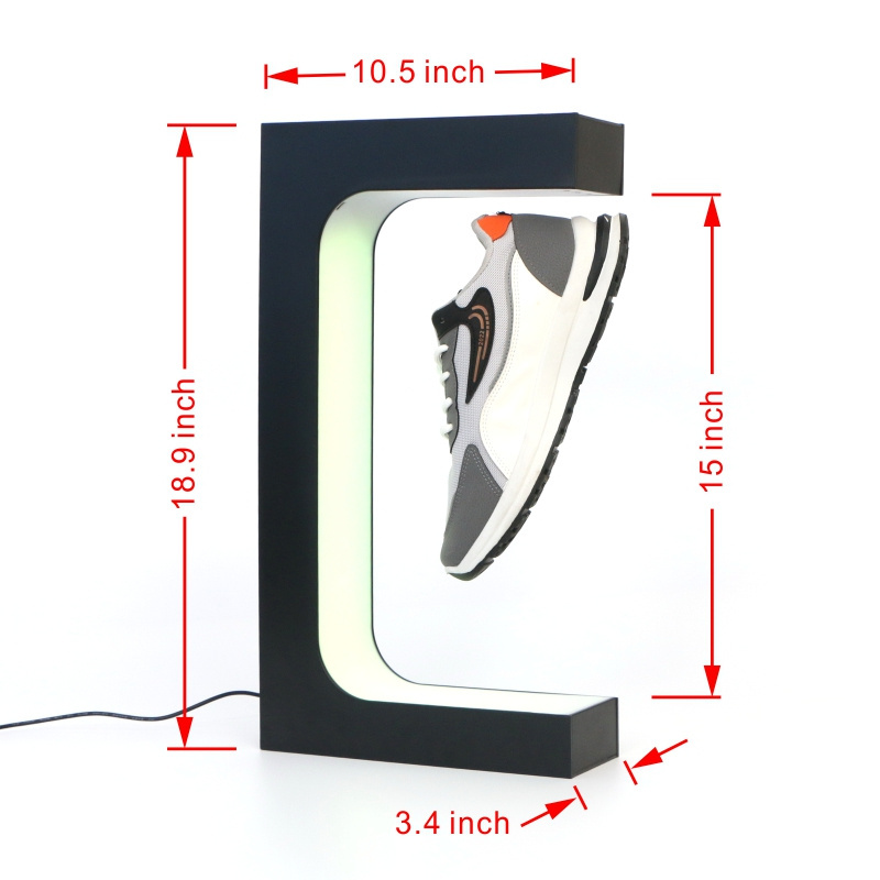 New Version Magnetic Floating Shoes Display Rack Retail Rotating Stand Shelves for Shoes Collectors Shoe Store Shop Show