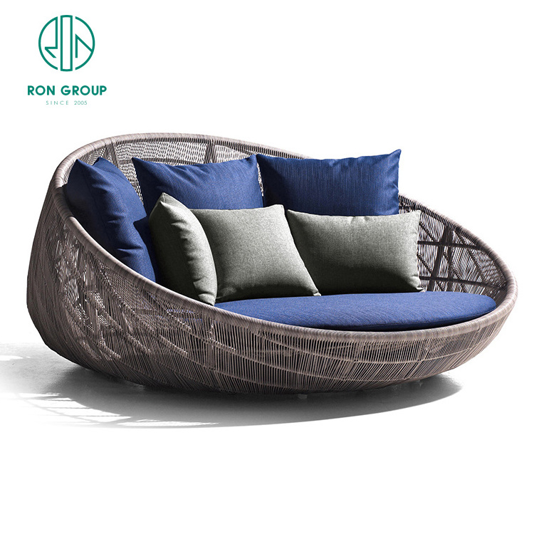 High End Hotel Apartment Golf Waterproof Material High Back Sofa Set Wicker Rattan Garden Patio Set Outdoor Furniture