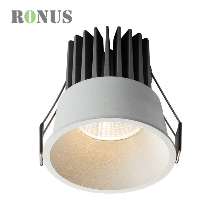 Ceiling Small Indoor Dimmable Spotlight Aluminum 7W Down Light 5W COB Recessed LED Downlight