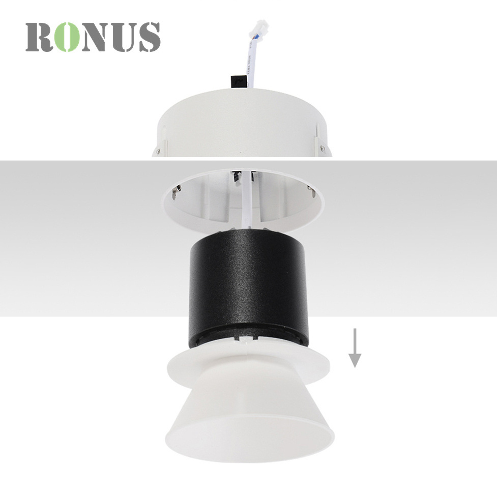 Mr16 Ceiling 15W Spot Down Light 12 Watt Project 12W Recessed Spotlight Trimless LED Downlight For Hotel