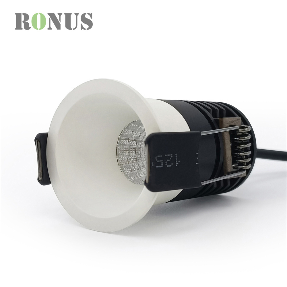 Zhongshan Black Ce Certification Aluminum Spotlight COB Downlight 3W 5W Recessed Deep Mini LED Spot Light