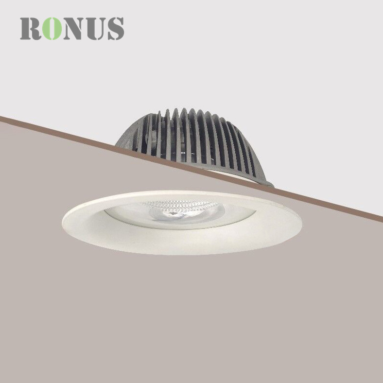 New Design Shop 12W Lamp Down Light Anti Glare Aluminum 10W COB Recessed LED Downlight